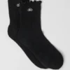 Damskie skarpetki Lettuce Edge – czarne