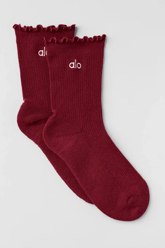 Damskie skarpetki Lettuce Edge – Summer Romance Red
