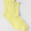Damskie skarpetki „Lettuce Edge” – Sunshine