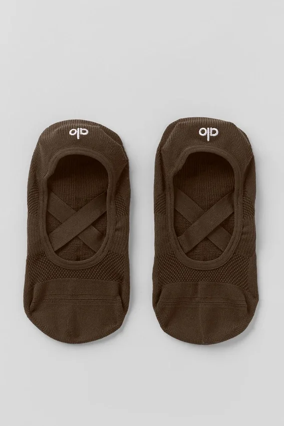 Damskie skarpetki Pivot Barre – Espresso