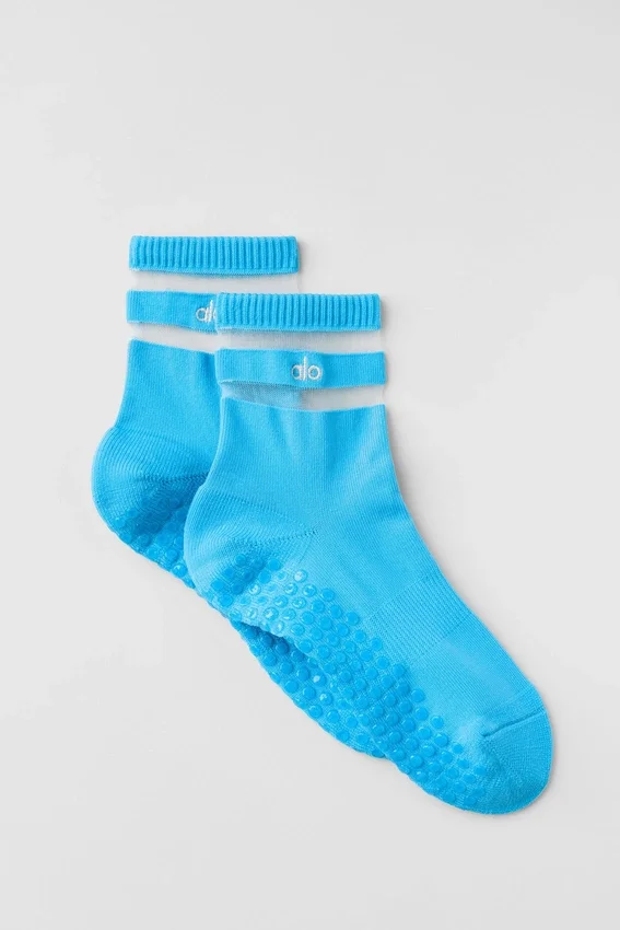 Damskie skarpetki Pulse Grip – błękitny