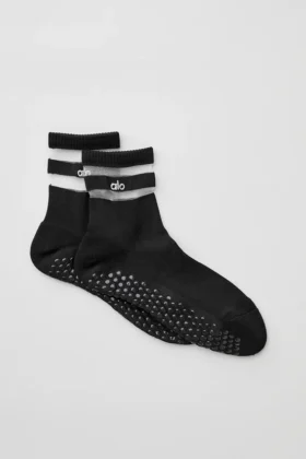 Damskie skarpetki Pulse Grip – czarne