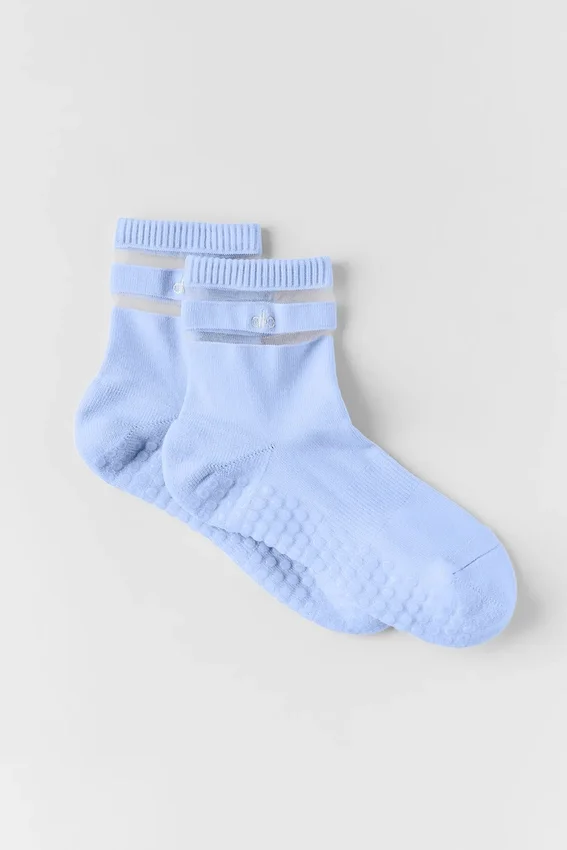 Damskie skarpetki Pulse Grip – jasnoniebieskie
