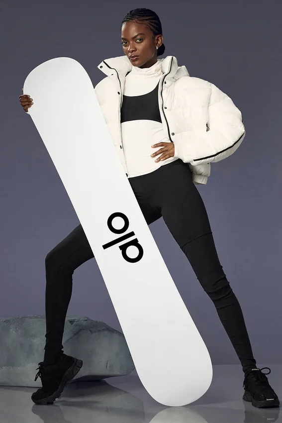 Deska snowboardowa Alo Glacier – czarna/biała
