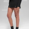 Dżinsowa spódnica High-Waist z dzianiny – czarna/antracytowa