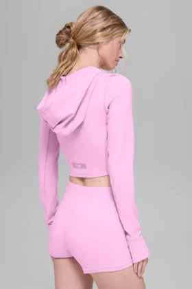 Dopasowana kurtka Alosoft Sincere – cukierkowy róż