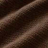 Długa bluza z guzikami z dzianiny typu shift – kolor espresso