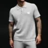 Dzianinowy swetr polo Sports Club – Athletic Heather Grey