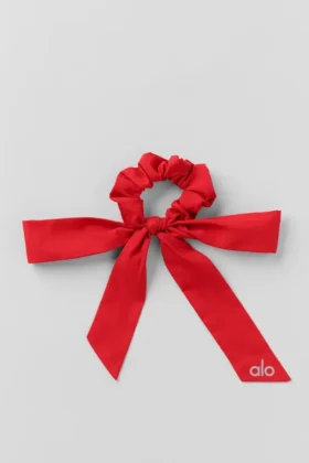 Gumka do włosów „Love Knots” – jaskrawoczerwona