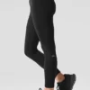 High-Waist 7/8 Highlight Legginsy Alosoft – czarne