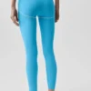 High-Waist Airbrush 7/8 Heart Throb Legginsy – błękitny/biały