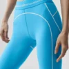 High-Waist Airbrush 7/8 Heart Throb Legginsy – błękitny/biały