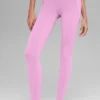 High-Waist Airbrush 7/8 Heart Throb Legginsy – cukierkowy róż/biały
