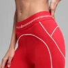 High-Waist Airbrush 7/8 Heart Throb Legginsy – jaskrawoczerwone/białe