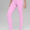 High-Waist Airbrush 7/8 Legginsy z serii „Better Together” – Candy Heart Pink/Whi