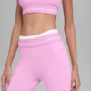 High-Waist Airbrush 7/8 Legginsy z serii „Better Together” – Candy Heart Pink/Whi