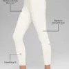 High-Waist Airbrush Airbrush Legging – Ivory