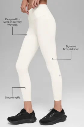 High-Waist Airbrush Airbrush Legging – Ivory