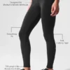 High-Waist Airbrush Airbrush Legging o długości 7/8 – czarne