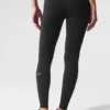 High-Waist Airbrush Airbrush Legging o długości 7/8 – czarne