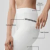 High-Waist Airbrush Fast Track Legginsy – białe/czarne