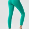 High-Waist Airbrush Legging 7/8 z efektem Airbrush – Spruce Green