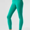 High-Waist Airbrush Legging 7/8 z efektem Airbrush – Spruce Green