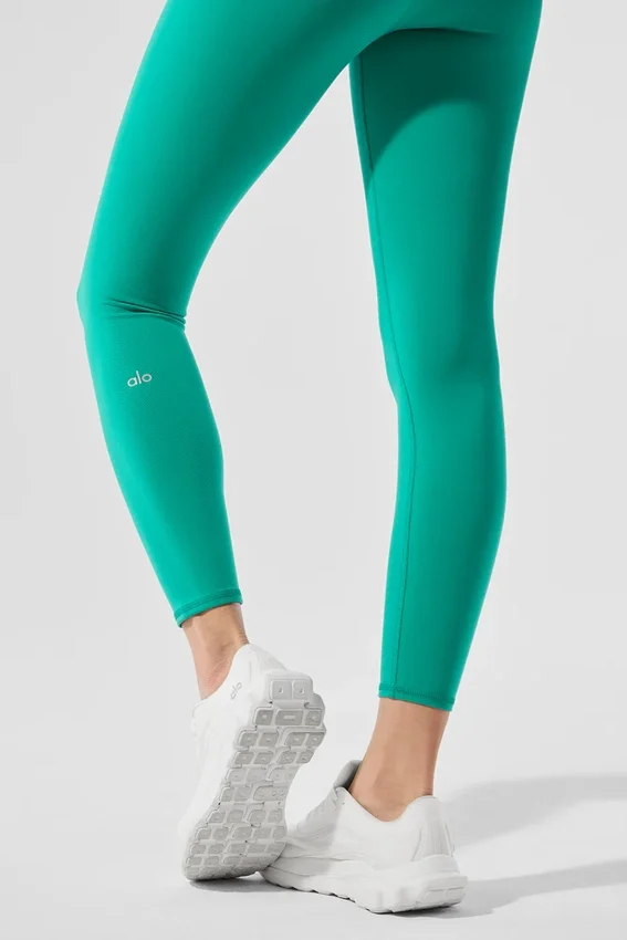 High-Waist Airbrush Legging 7/8 z efektem Airbrush – Spruce Green