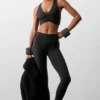 High-Waist Airbrush Legging – czarne