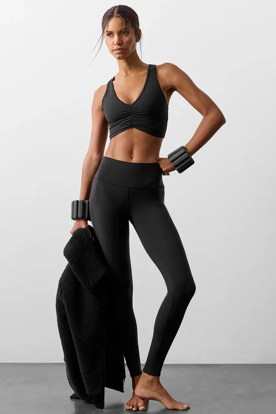 High-Waist Airbrush Legging – czarne