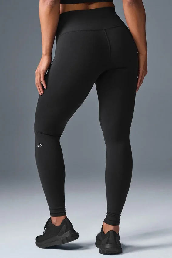 High-Waist Airbrush Legging – czarne