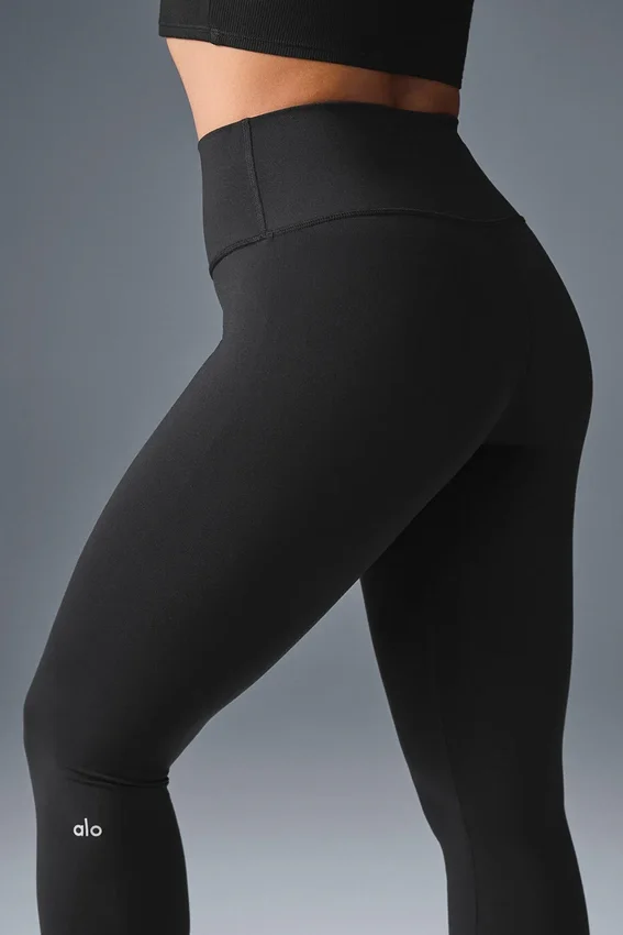 High-Waist Airbrush Legging – czarne