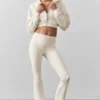 High-Waist Airbrush Legging – kolor kości słoniowej