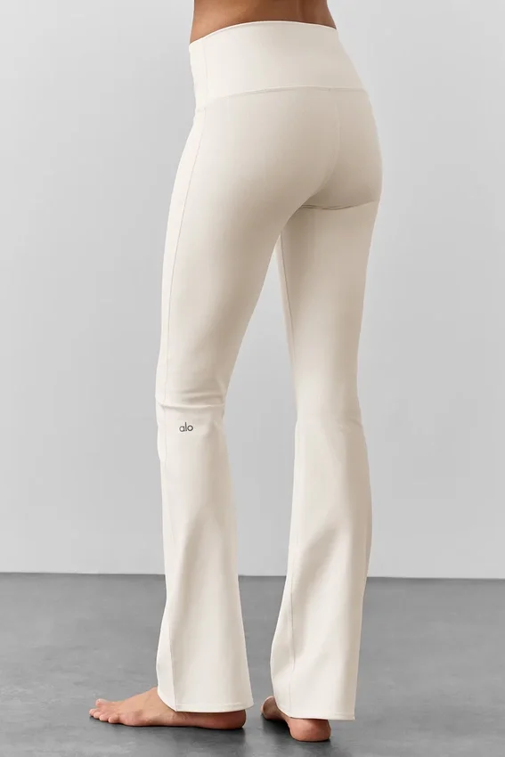 High-Waist Airbrush Legging – kolor kości słoniowej