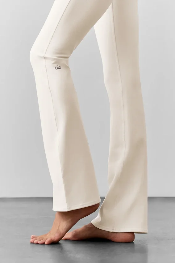 High-Waist Airbrush Legging – kolor kości słoniowej