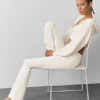 High-Waist Airbrush Legging – kolor kości słoniowej