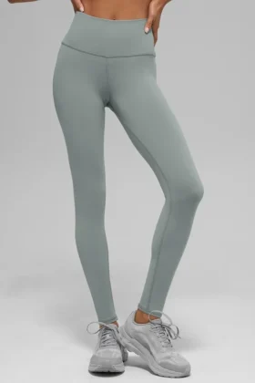 High-Waist Airbrush Legging – kolor Lunar Grey