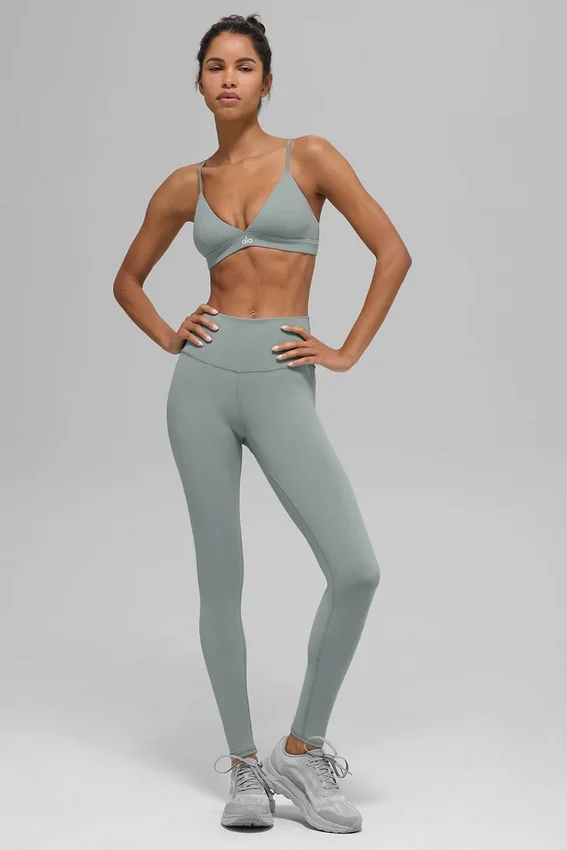 High-Waist Airbrush Legging – kolor Lunar Grey