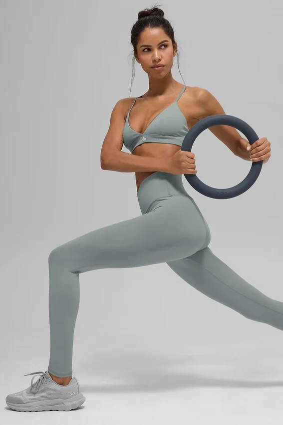 High-Waist Airbrush Legging – kolor Lunar Grey