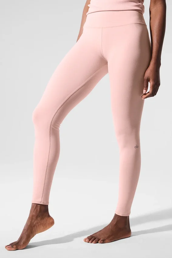 High-Waist Airbrush Legging – kolor różowego kwarcu