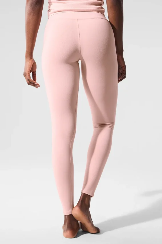 High-Waist Airbrush Legging – kolor różowego kwarcu