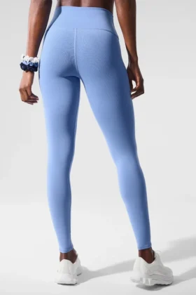 High-Waist Airbrush Legging – krystalicznie czysty niebieski