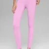 High-Waist Airbrush Legging – różowe w serduszka