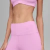 High-Waist Airbrush Legging – różowe w serduszka