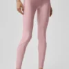 High-Waist Airlift 7/8 Fine Line Legginsy – Vintage Pink