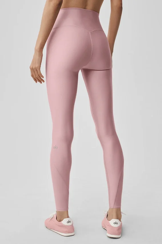 High-Waist Airlift 7/8 Fine Line Legginsy – Vintage Pink