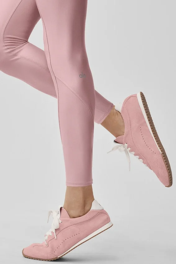 High-Waist Airlift 7/8 Fine Line Legginsy – Vintage Pink