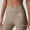 High-Waist Airlift 7/8 Horizon Legginsy – kolor Gravel