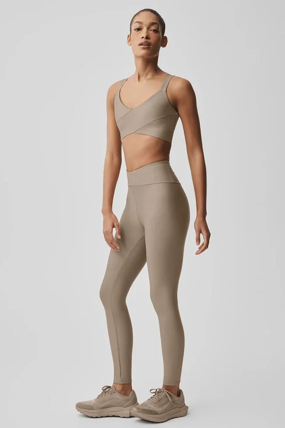 High-Waist Airlift 7/8 Horizon Legginsy – kolor Gravel