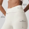 High-Waist Airlift 7/8 Horizon Legginsy – kolor kości słoniowej